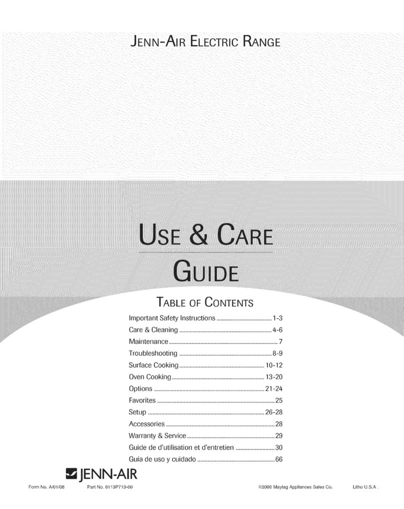 Jenn-Air JER8885RCB1 User manual