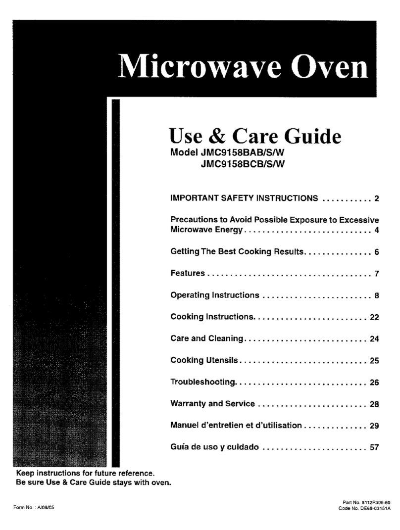 Jenn-Air JMC9158BAB User manual