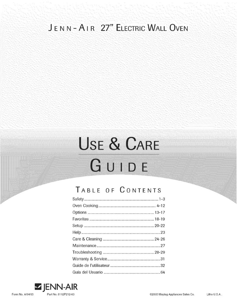 Jenn-Air JMW9527DAS Use & care guide