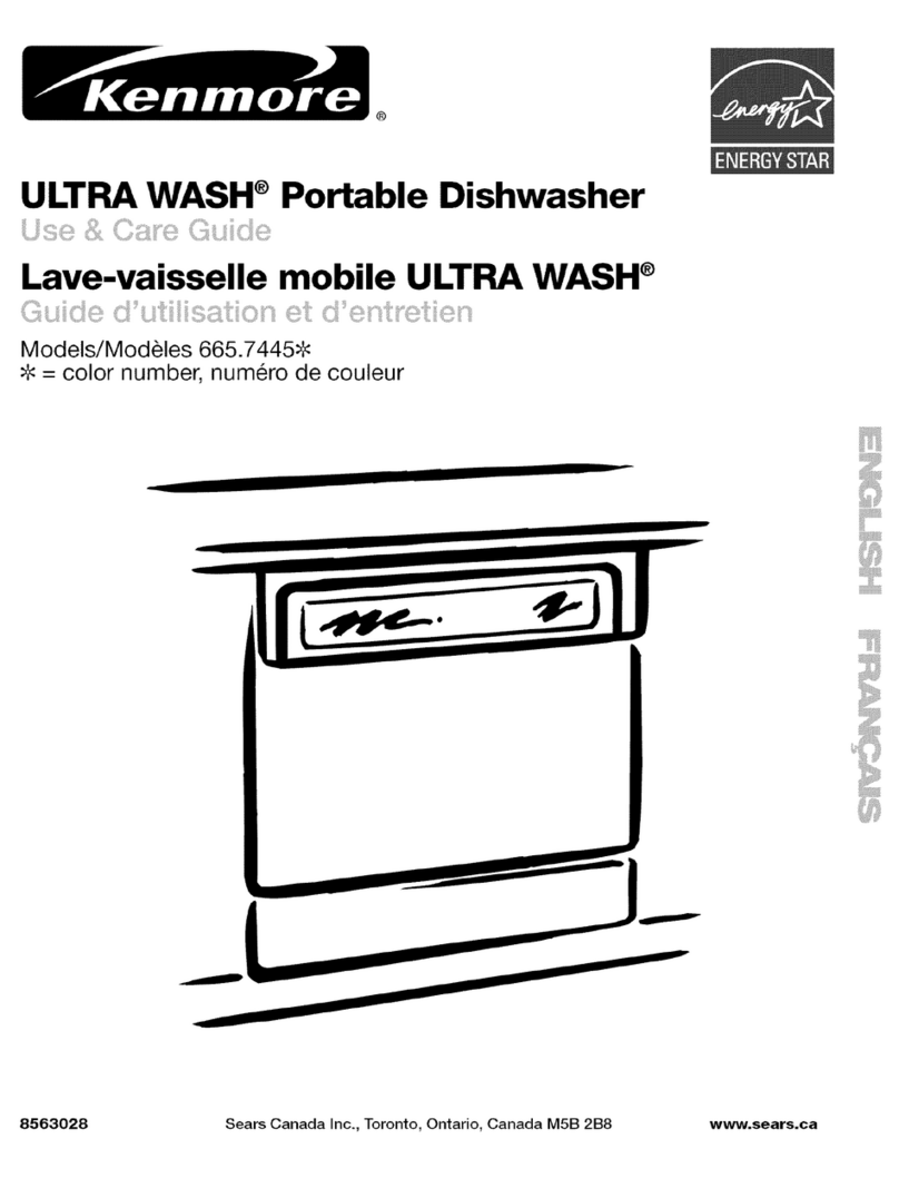 Kenmore ULTRA WASH 665.7445 Series Use & care guide