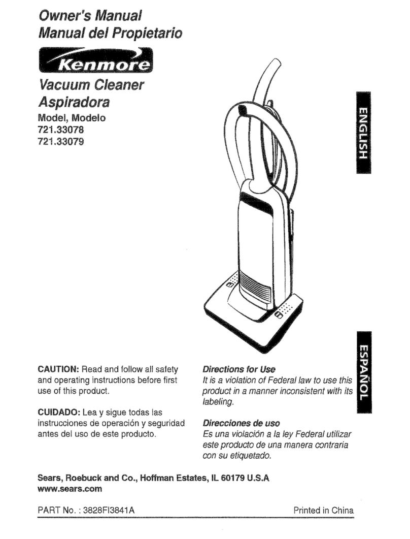Kenmore 721.33078 owner's manual