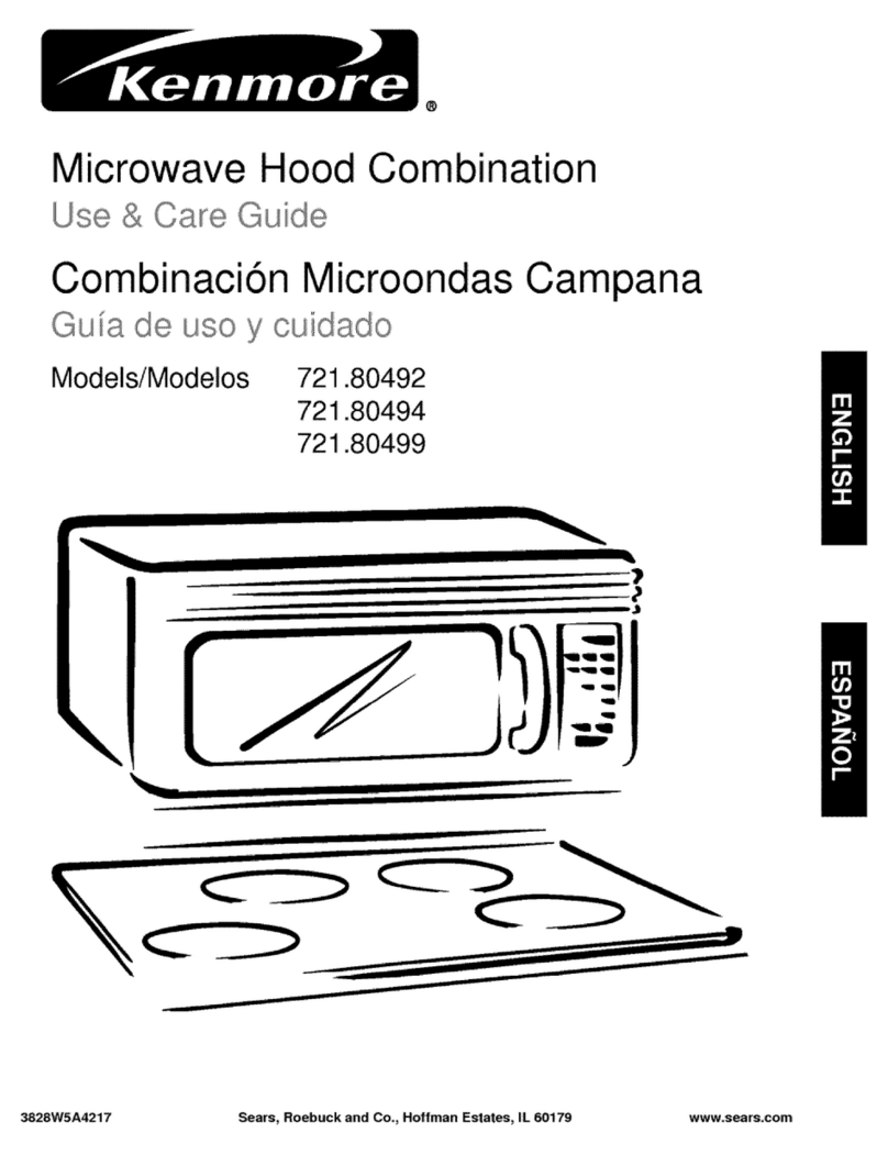 Kenmore 721.80492 User manual