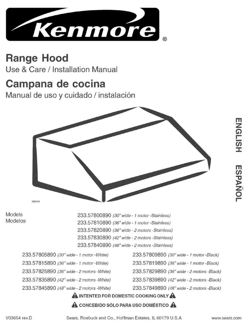 Kenmore 233.57819890 Use & care / installation manual Kenmore 233.57819890 Use & care / installation manual