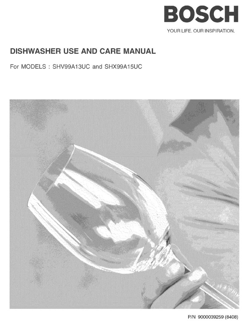Bosch SHV99A13UC User manual