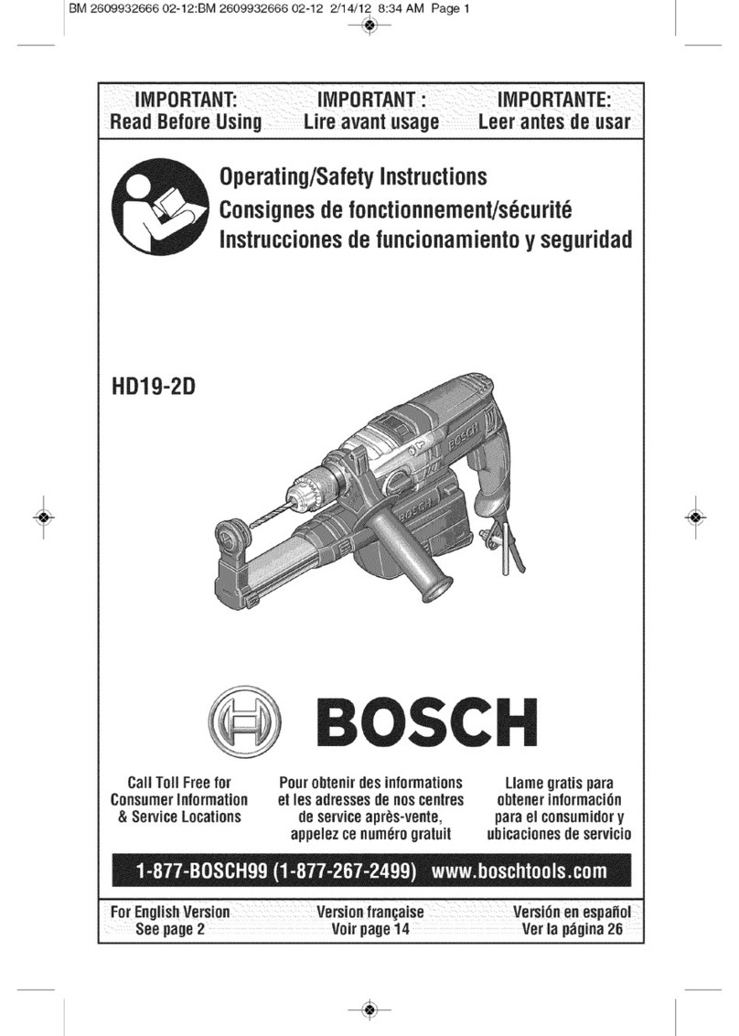 Bosch HD19-2D operating instructions