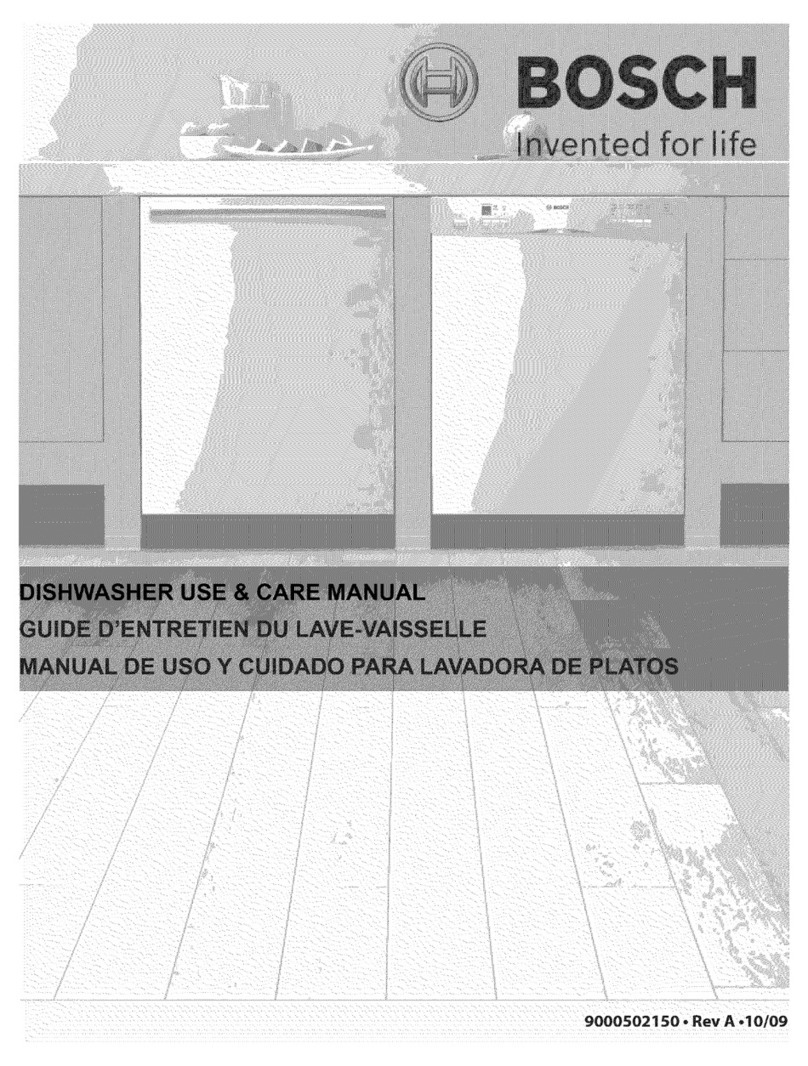 Bosch SHE43F16UC/60 User manual