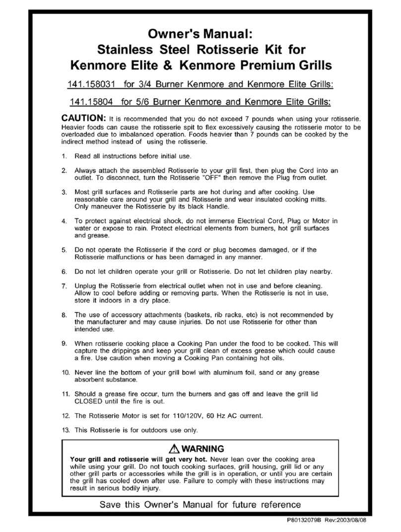 Kenmore 141.15804 owner's manual