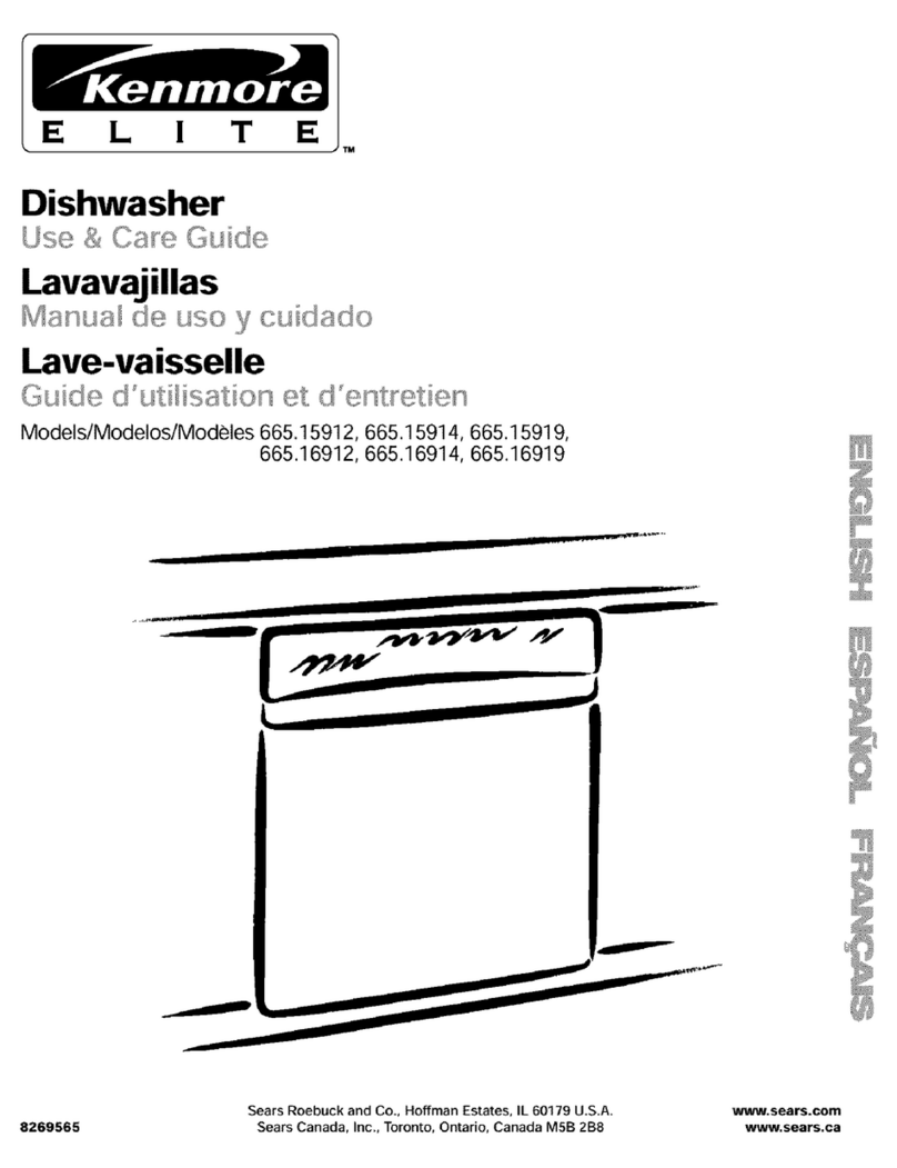 Kenmore 665.15912 User manual