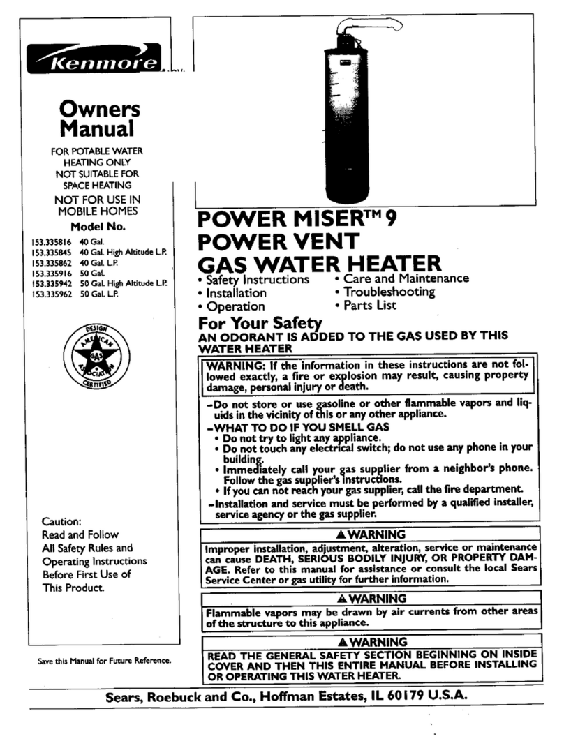 Kenmore POWER MISER 153.35862 owner's manual