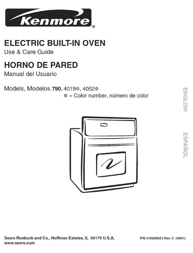 Kenmore 790.4019 Series User manual Kenmore 790.4019 Series User manual