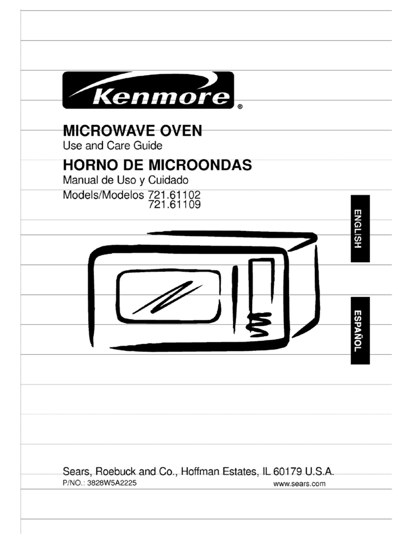 Kenmore 721.61102 Use and care guide
