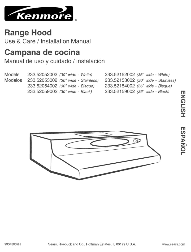 Kenmore 233.52153002 User manual