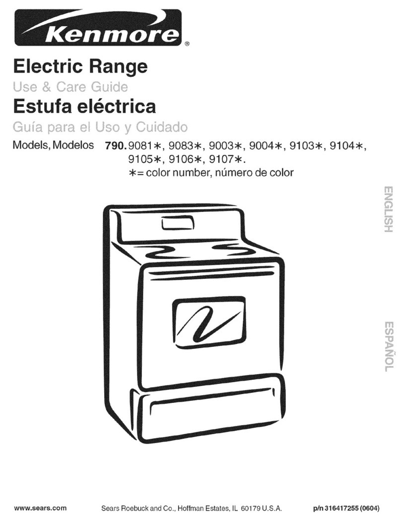 Kenmore 79090831603 Use & care guide