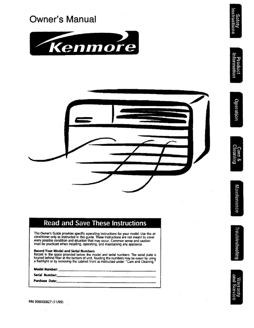 Kenmore 25379103990 User manual