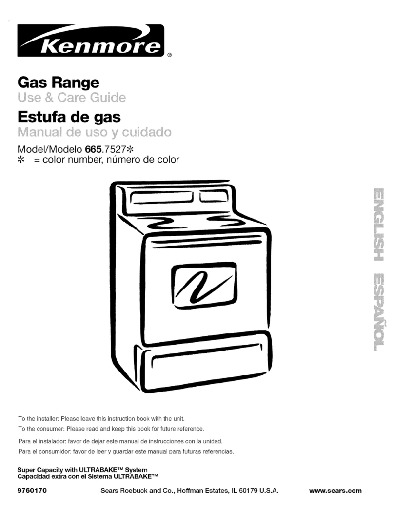Kenmore 665.7527 Series Use & care guide