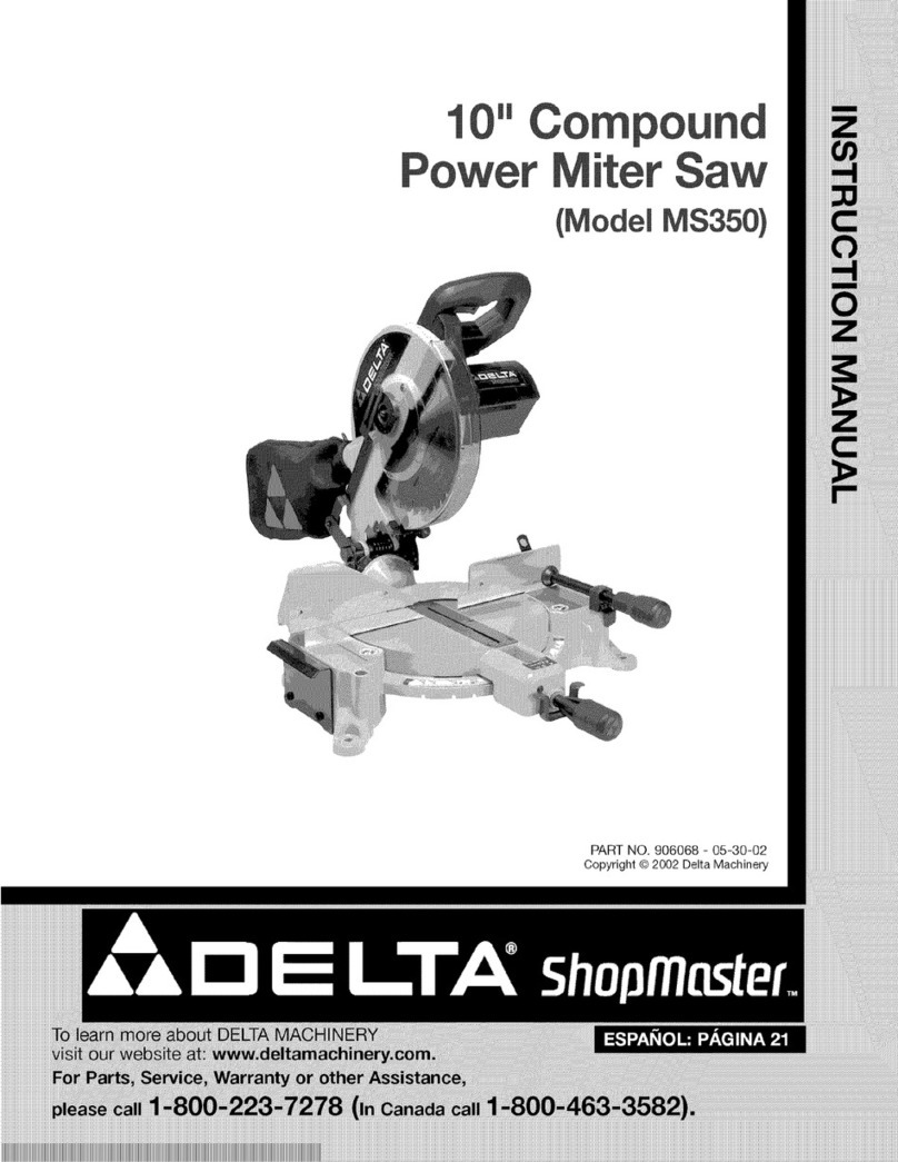Delta ShopMaster MS350 instruction manual