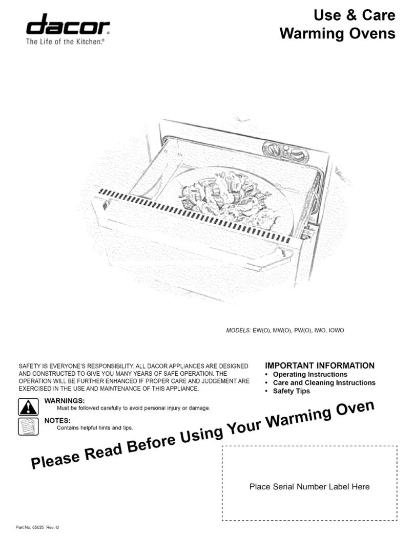 Dacor EW User manual