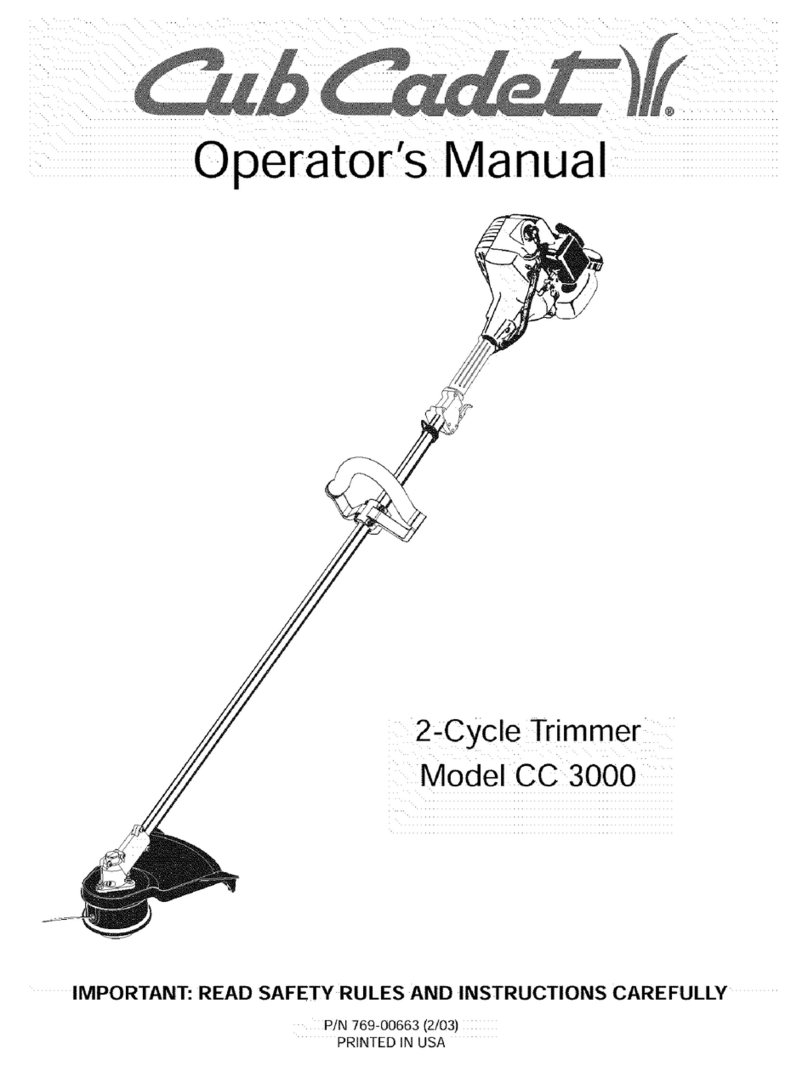 Cub Cadet CC 3000 Operator's manual