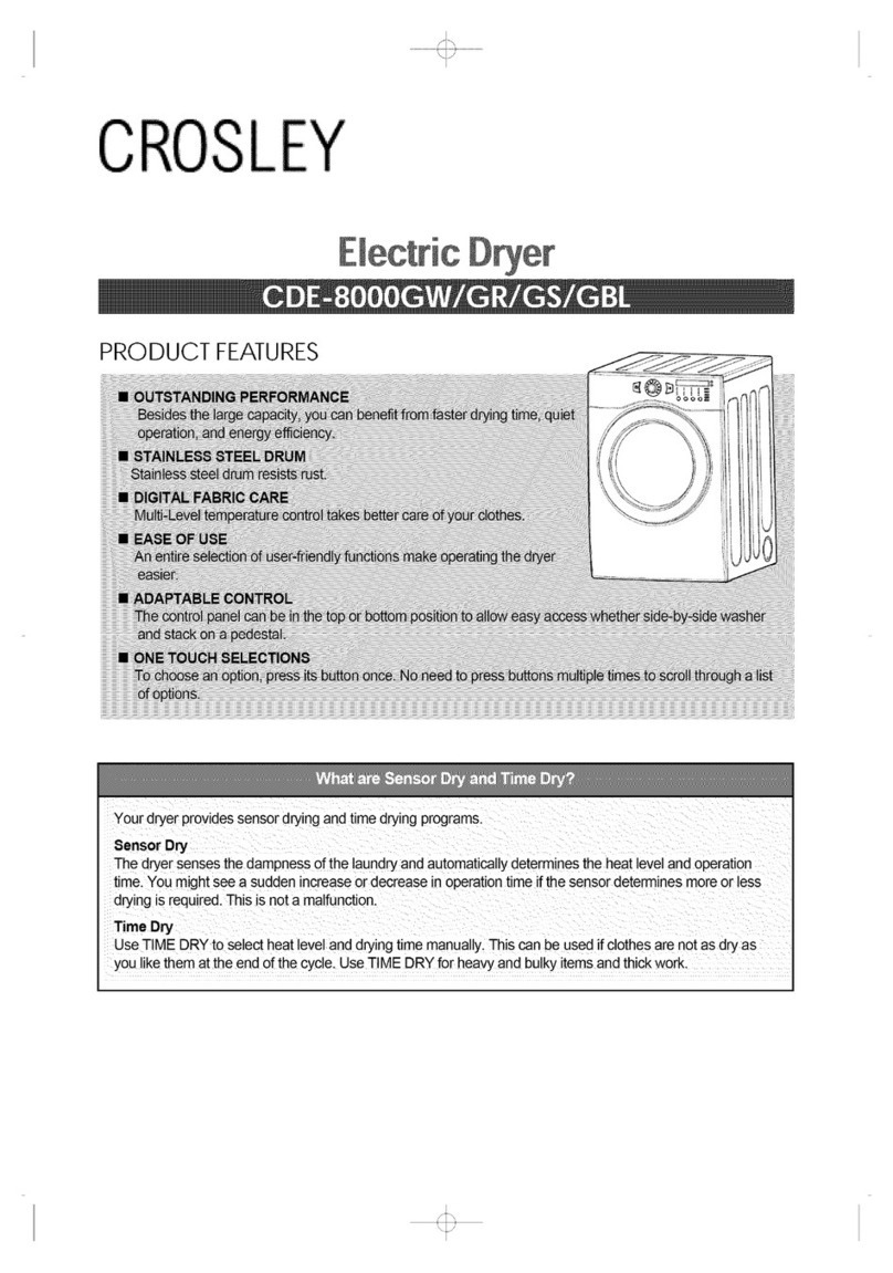 Crosley CDE-8000GR instruction manual