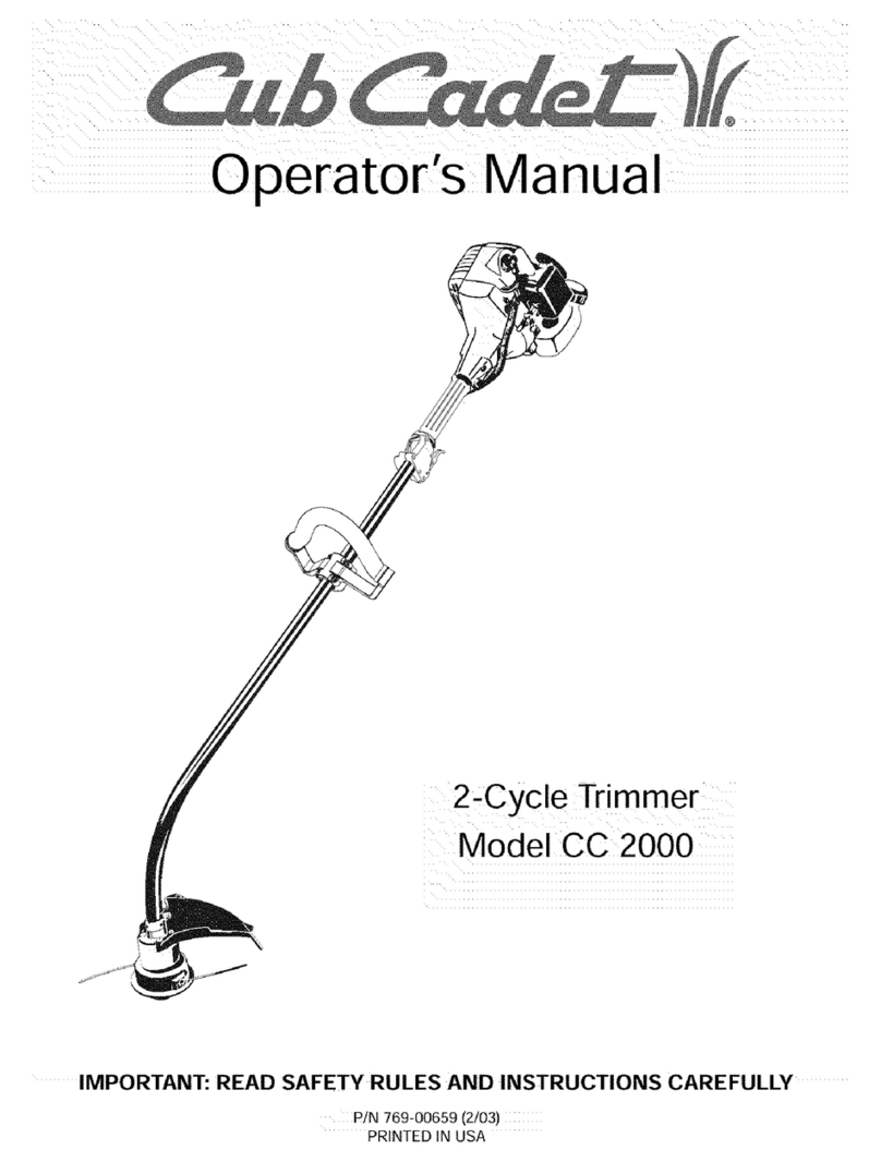 Cub Cadet CC 2000 User manual