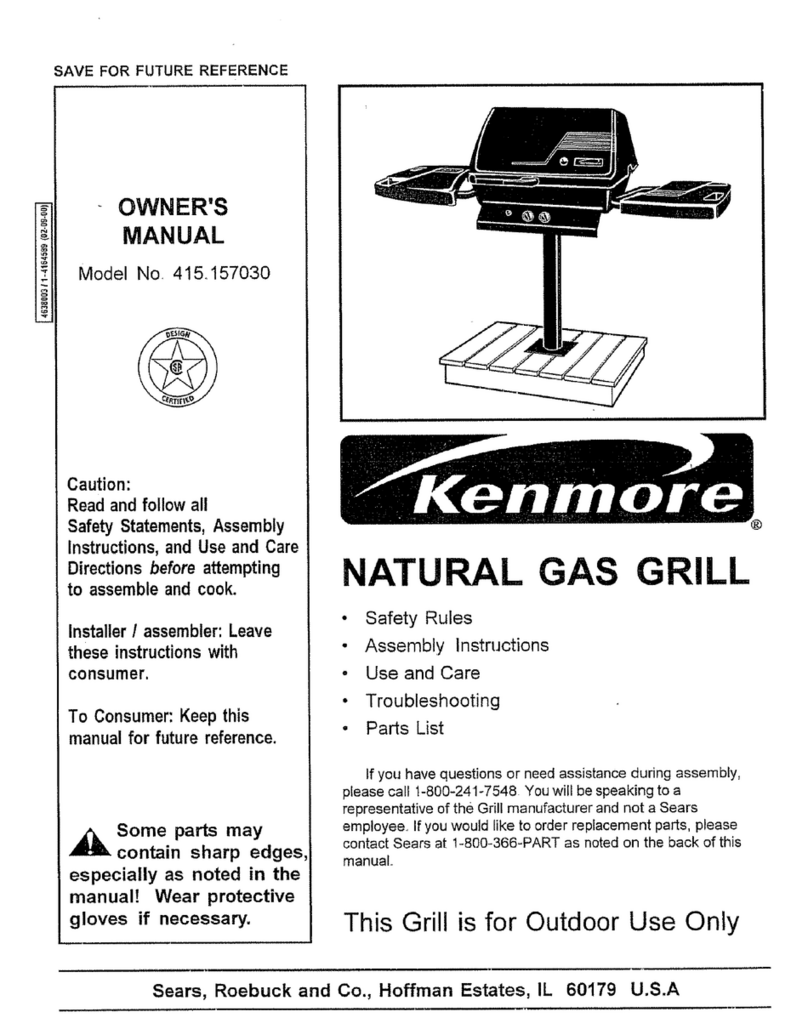Kenmore 415.157030 User manual