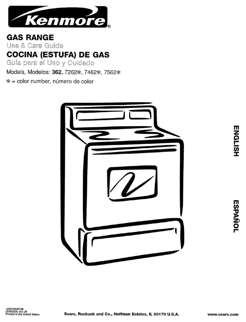 Kenmore 362.7262 Series User manual