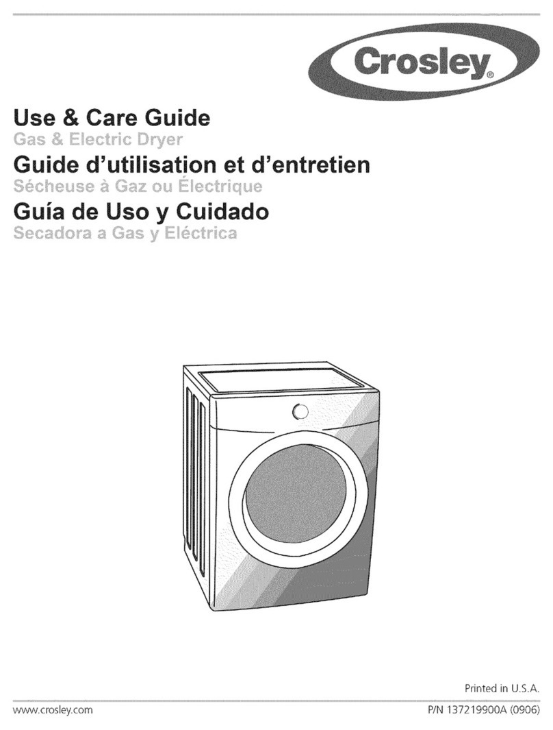 Crosley CDG7500KB0 Use & care guide