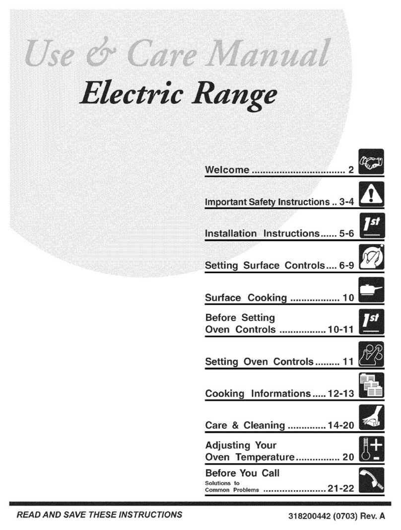 Crosley BES375ES6 User manual