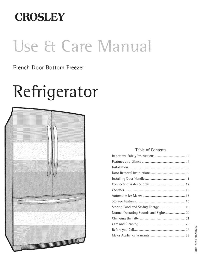 Crosley CFD28SDS6 User manual
