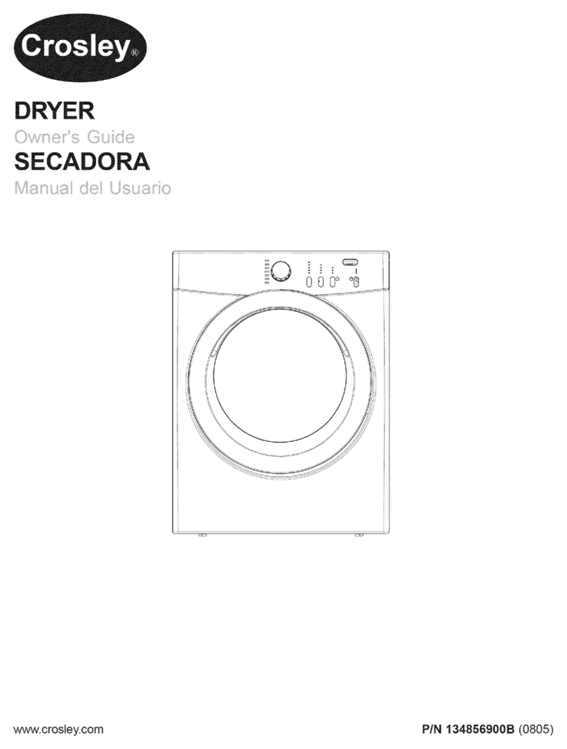 Crosley CDG5000FW1 User manual