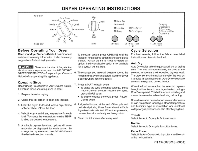 Crosley CDEC400FW1 User manual