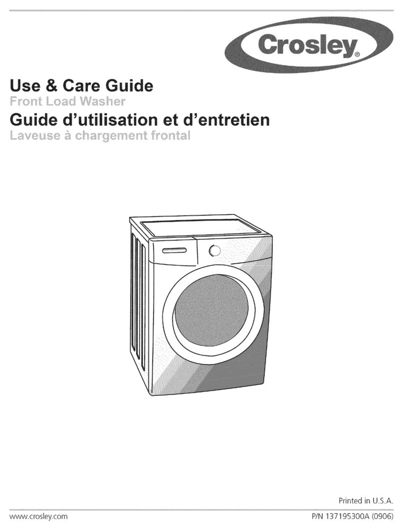 Crosley CFW7500KB0 User manual