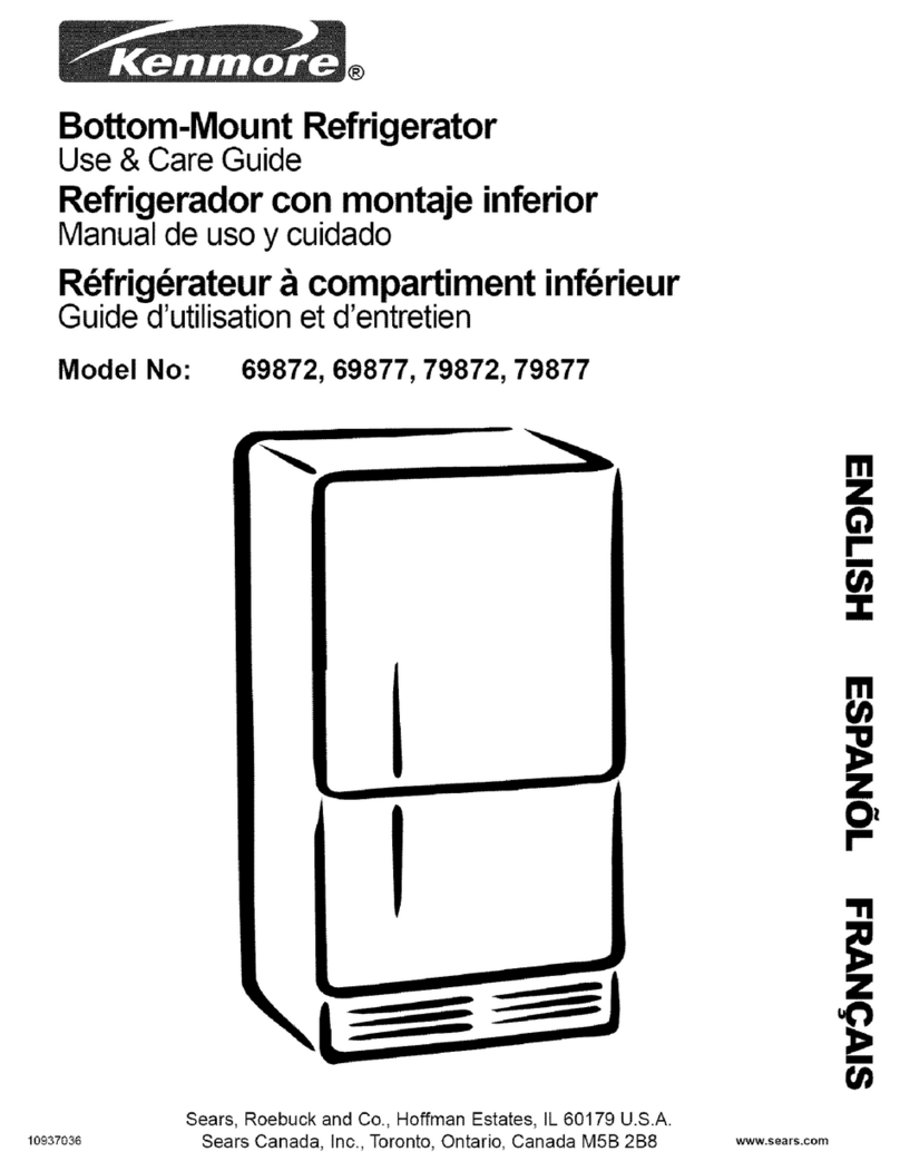 Kenmore 69872 Use & care guide