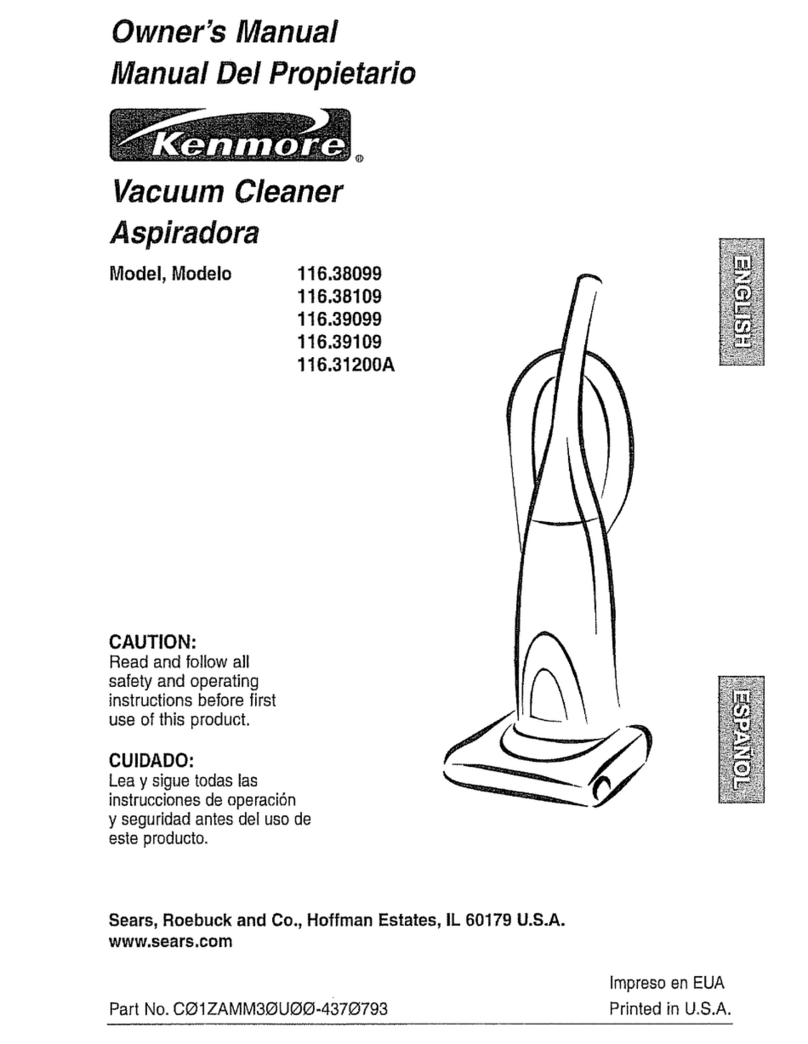 Kenmore 116.38099 User manual