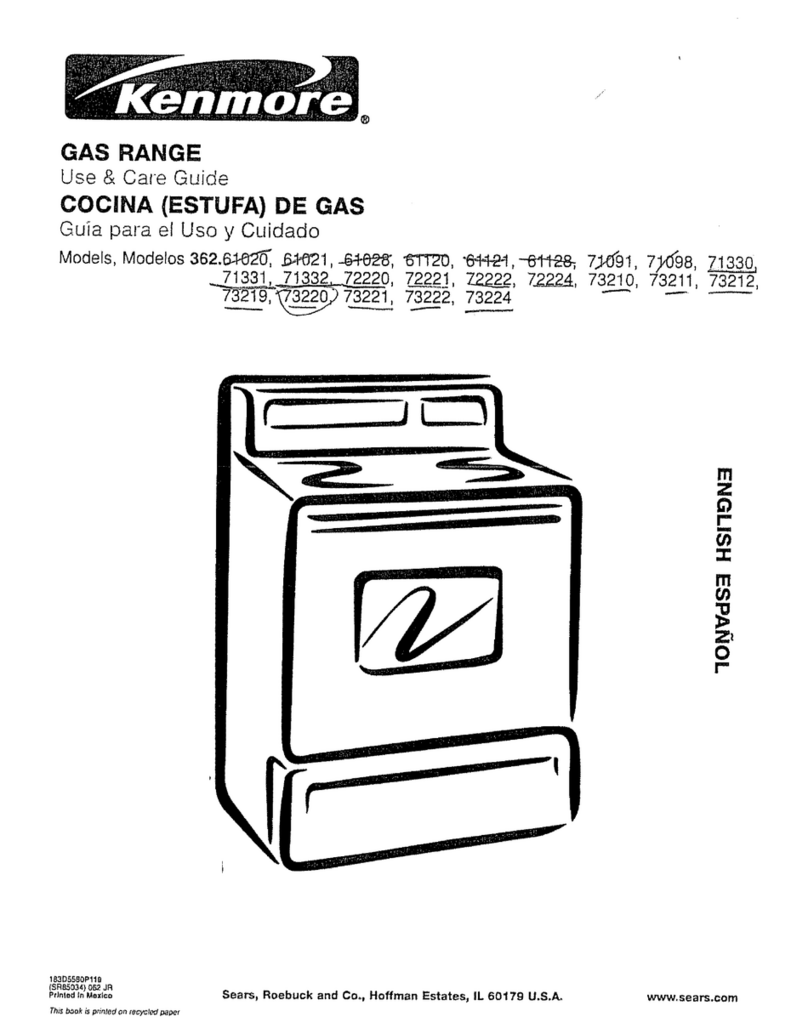 Kenmore 362.71330 User manual