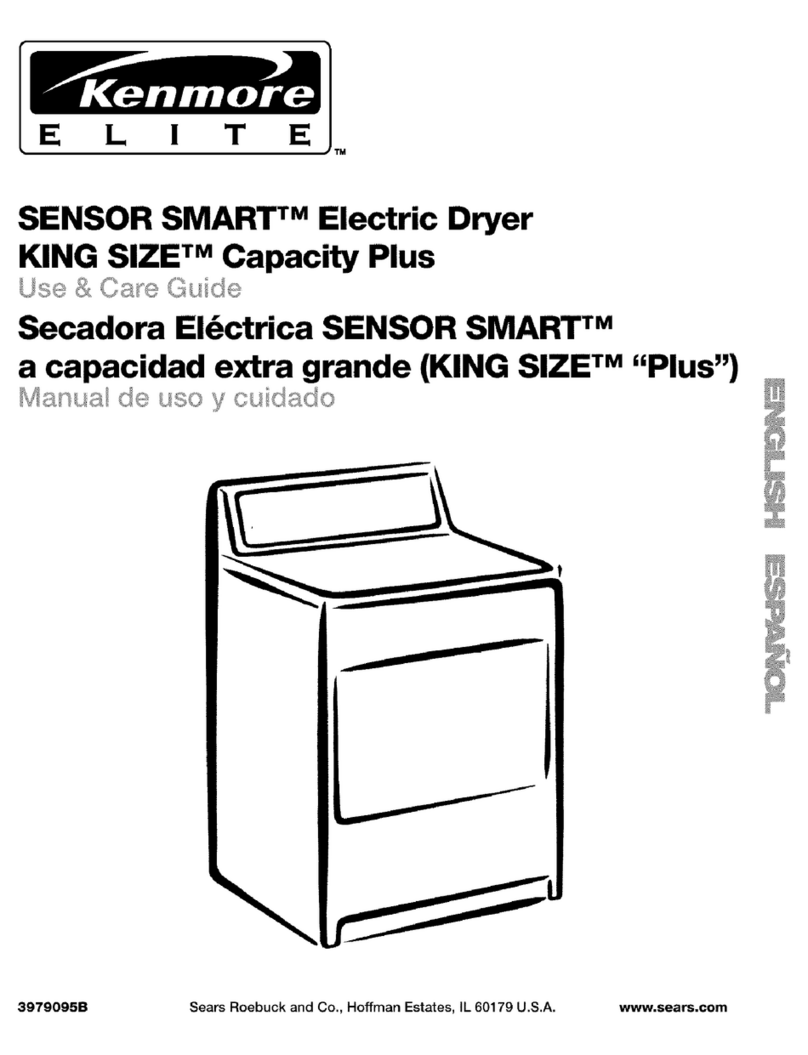 Kenmore SENSOR SMART 110.62062100 Use & care guide