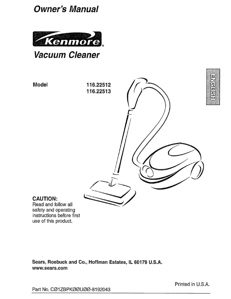 Kenmore 116.22512 User manual