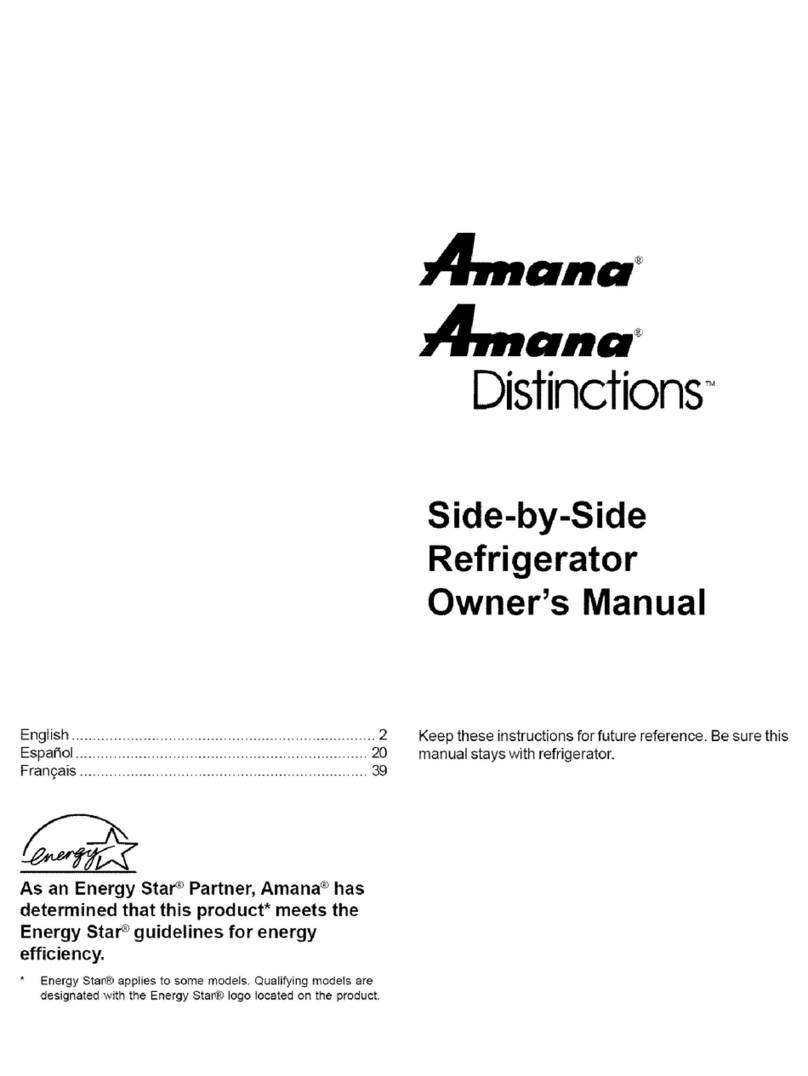 Amana Distindions ARS2664AB-PARS2664AB0 User manual Amana Distindions ARS2664AB-PARS2664AB0 User manual