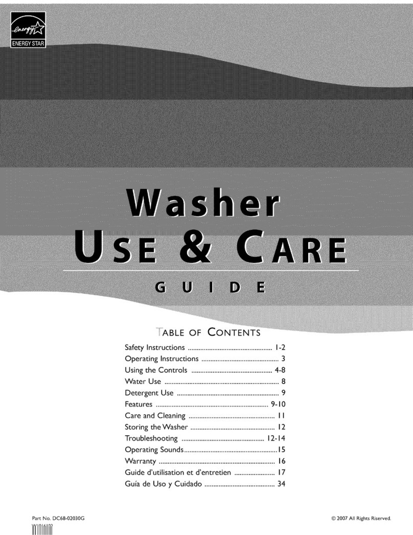 Amana NFW7200TW11 User manual