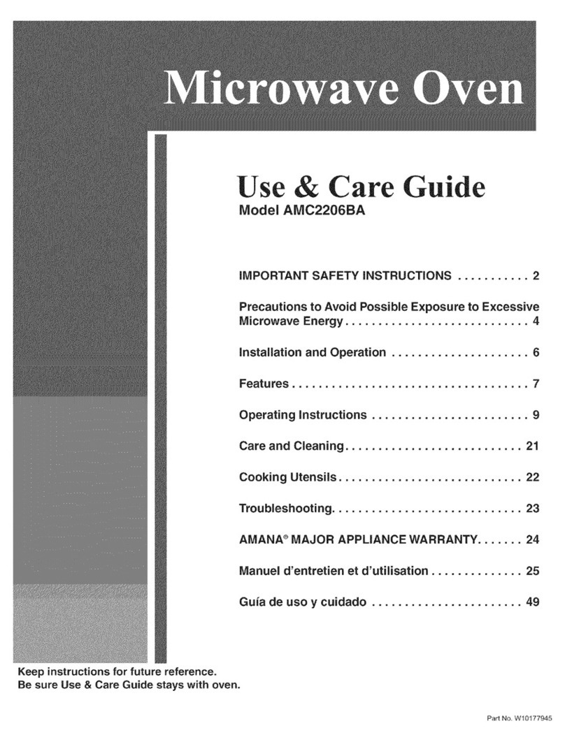 Amana AMC2206BA User manual