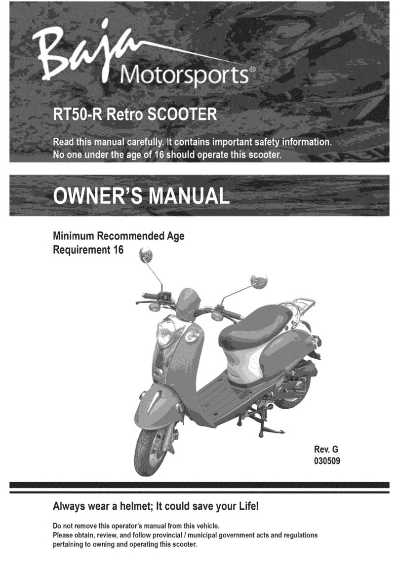 Baja motorsports RT50-R Retro owner's manual