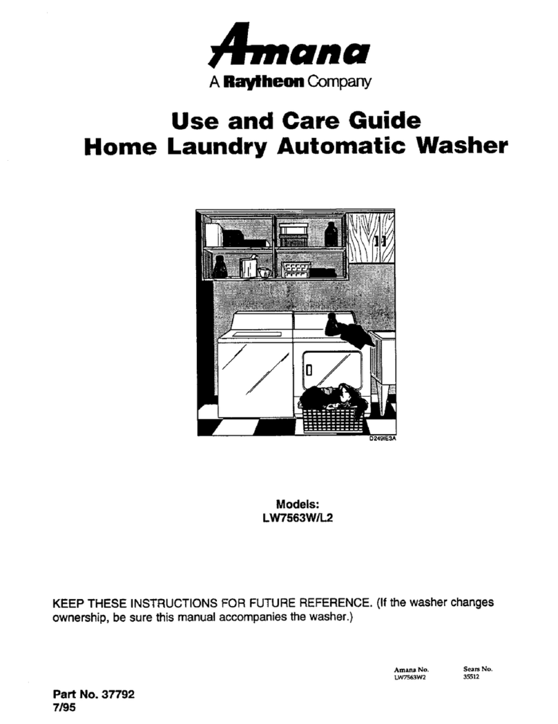Amana LW7563W2 Use and care guide