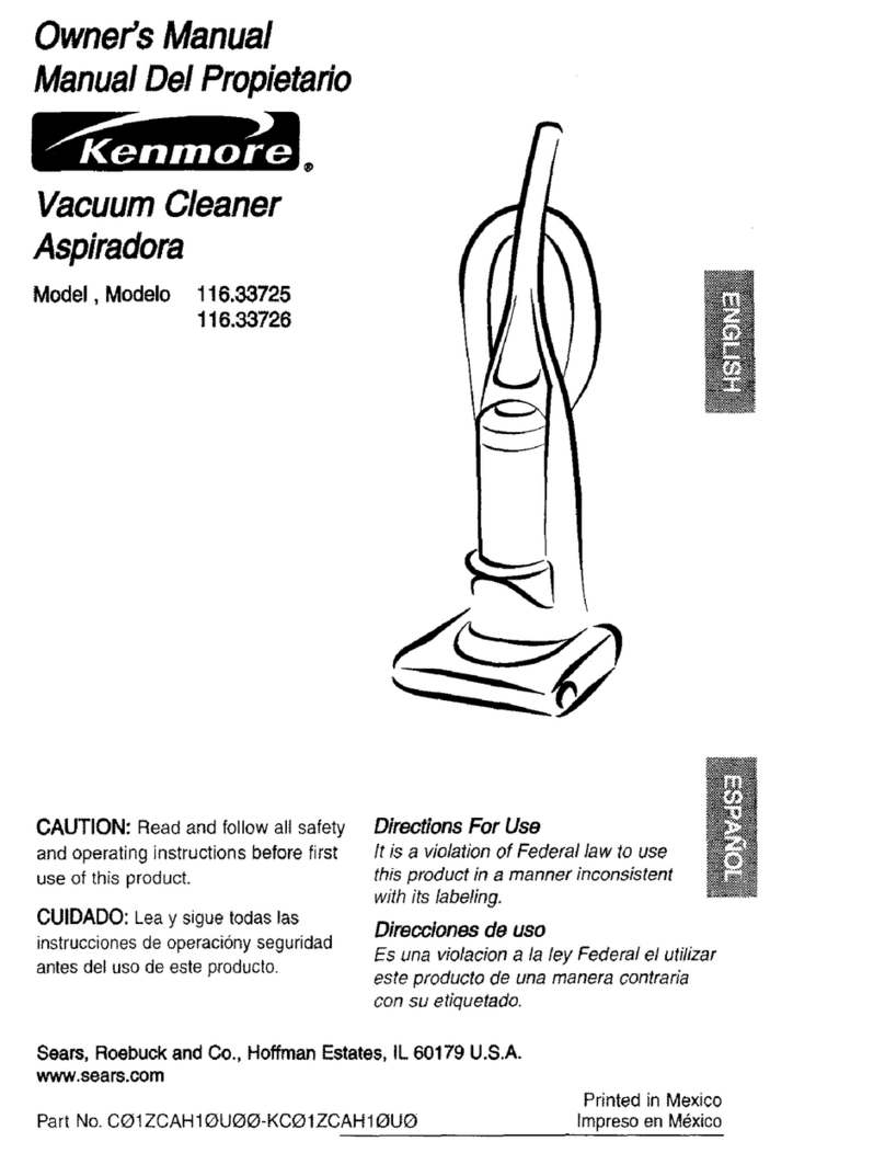 Kenmore 116.33725 User manual
