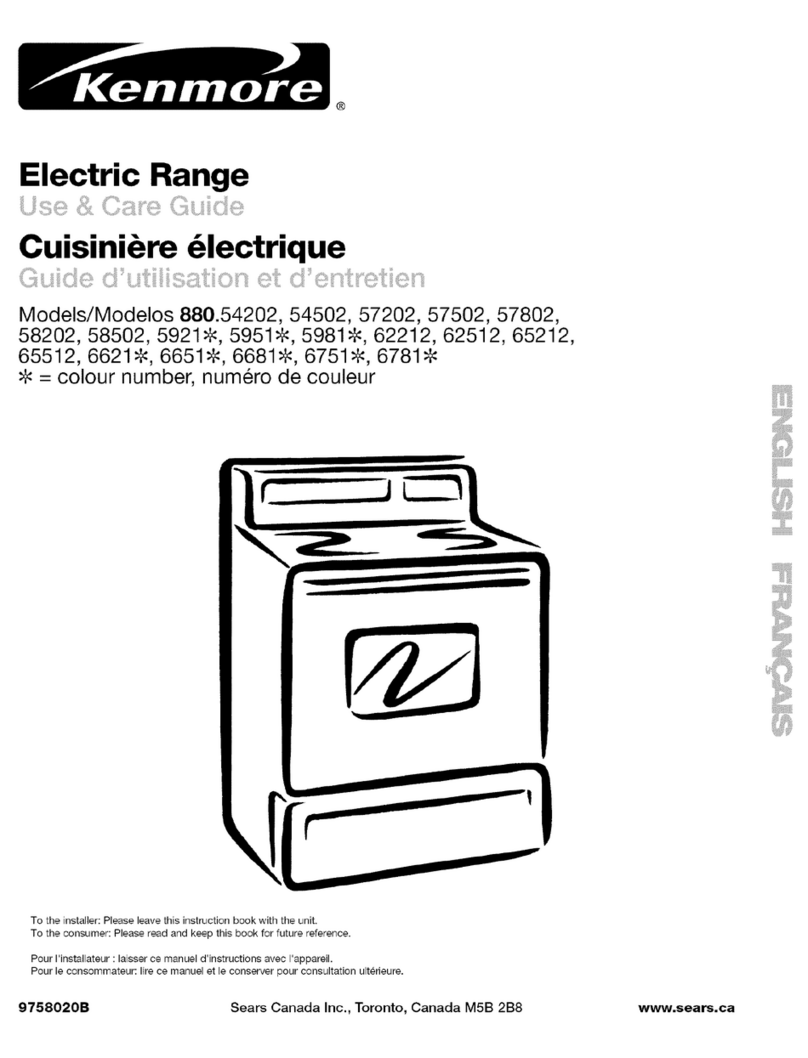 Kenmore 880.54202 Use & care guide