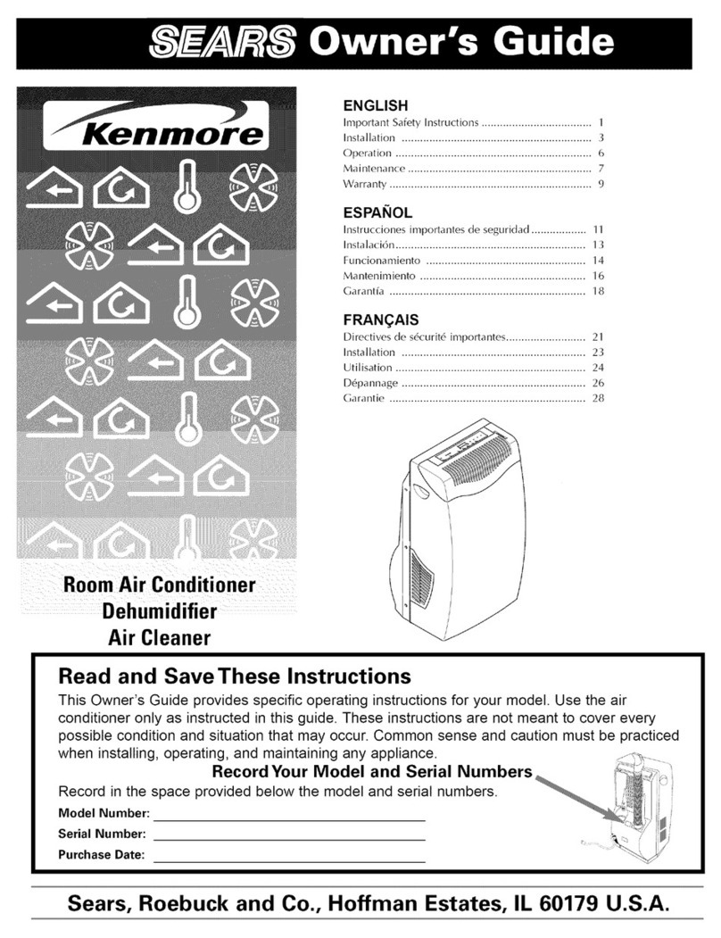 Sears Kenmore 23-11-2223N-003 User manual