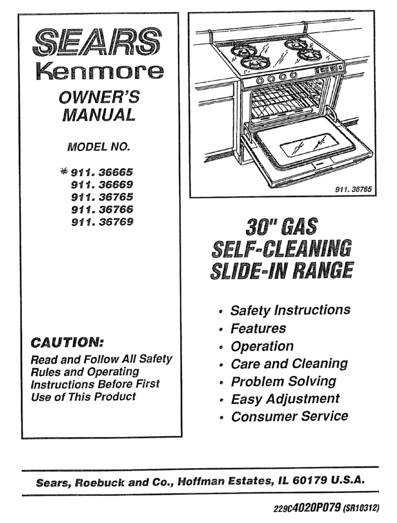 Kenmore 911.36769 User manual