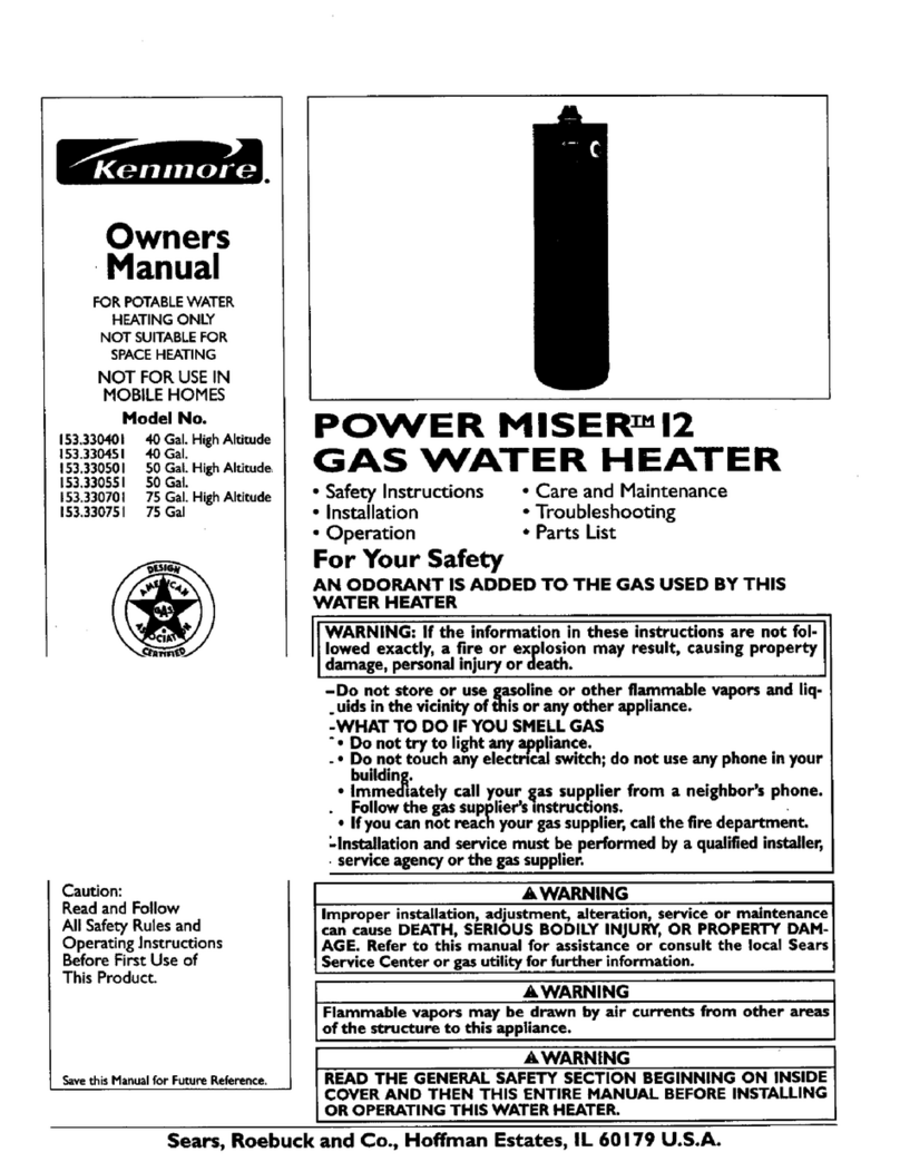 Kenmore 153.330501 owner's manual