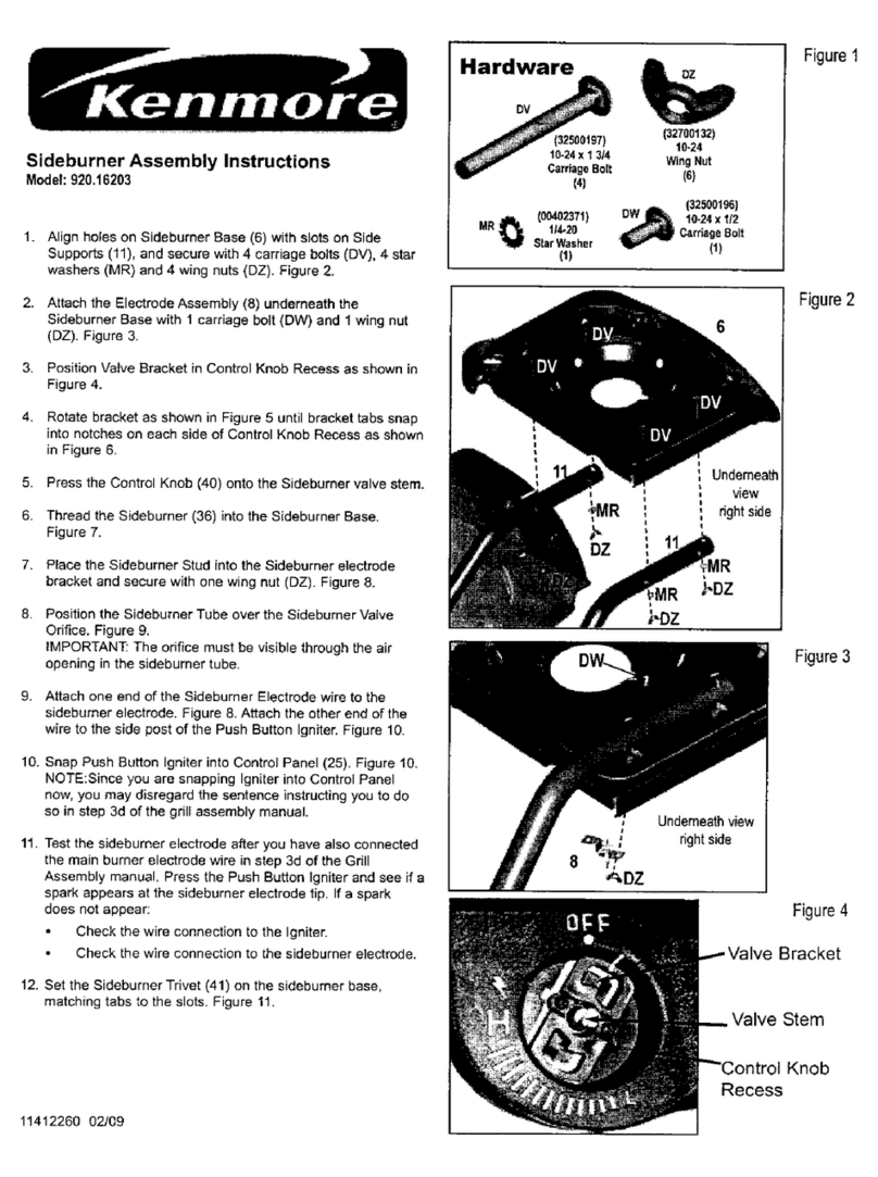 Kenmore 920.16203 Assembly instructions Kenmore 920.16203 Assembly instructions