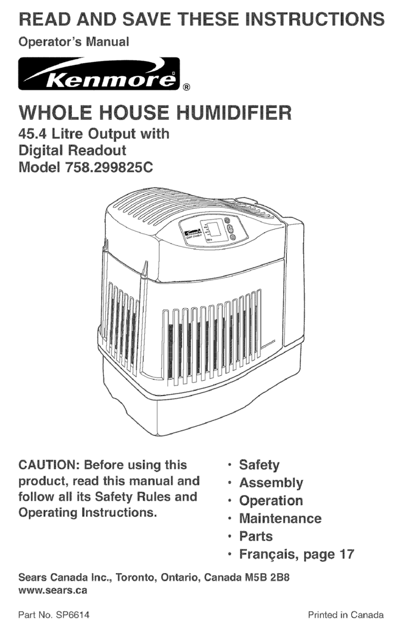Kenmore 758.299825C Operator's manual
