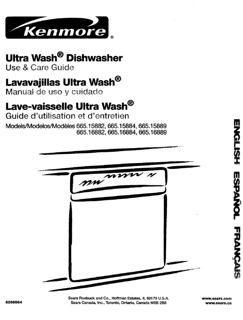 Kenmore 665.15882 User manual